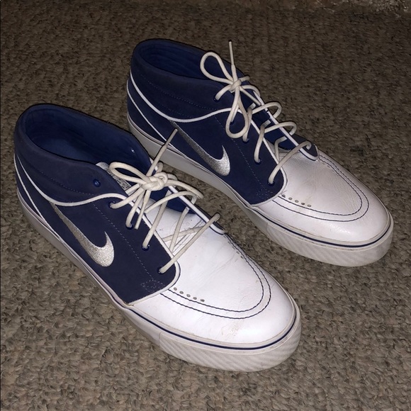 Nike Other - Blue and White High-top Nike Janoski